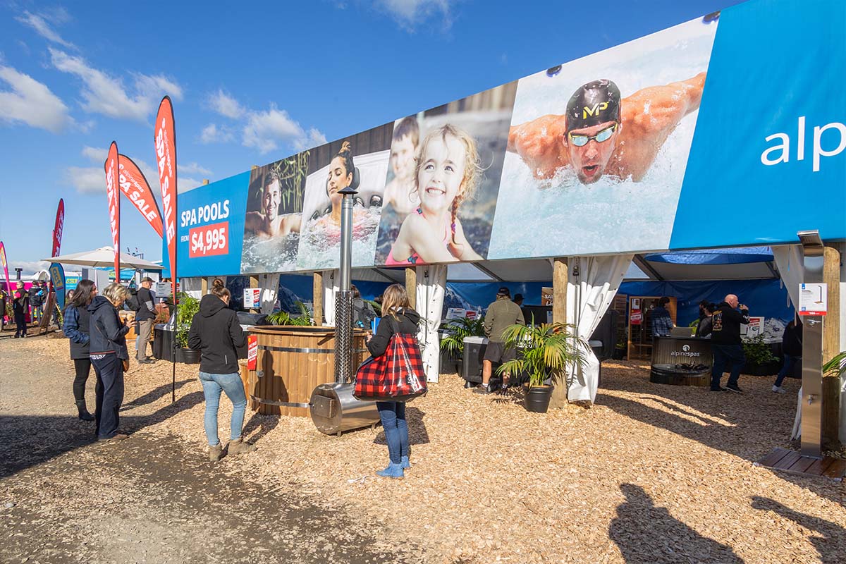 Alpine Spas Fieldays site design